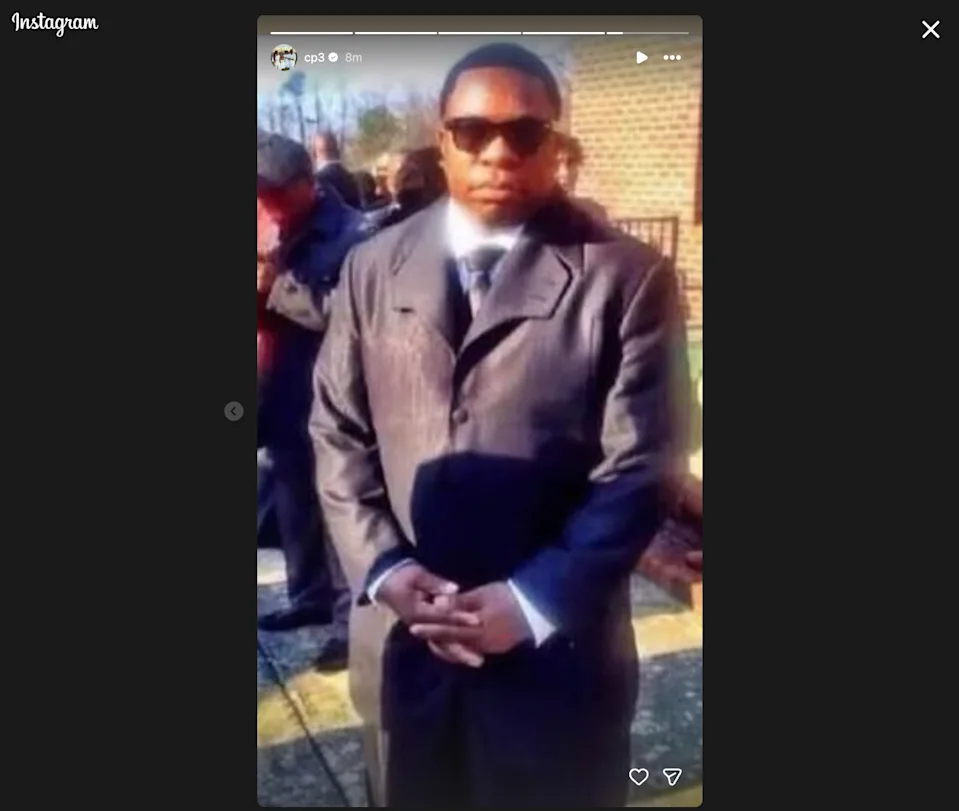 Screengrab of Chris Paul's Instagram story.